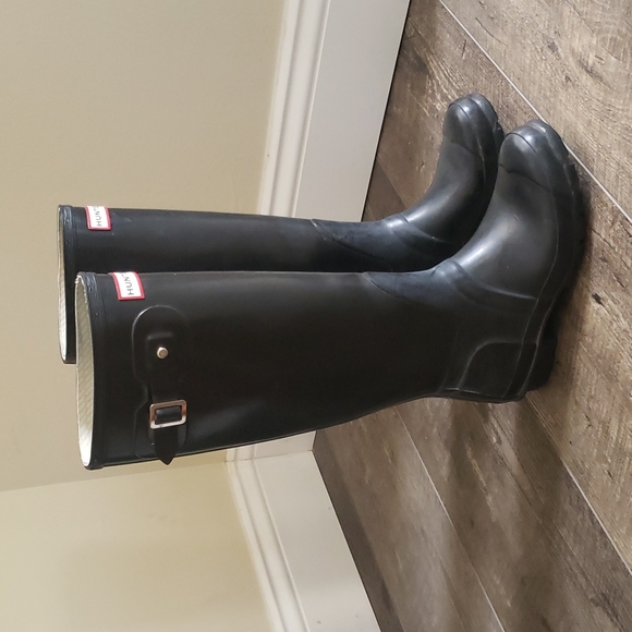 Hunter Original Tall Gloss rain boots - Picture 1 of 16